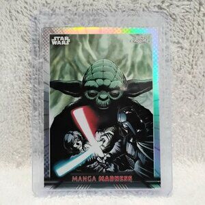 3/$25 Mint 2023.Topps Chrome Menga Madness Refractor Star Wars Card MM-10!!